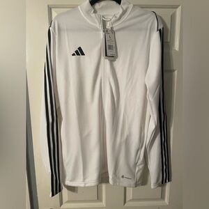 Adidas Tiro White Soccer Track Jacket